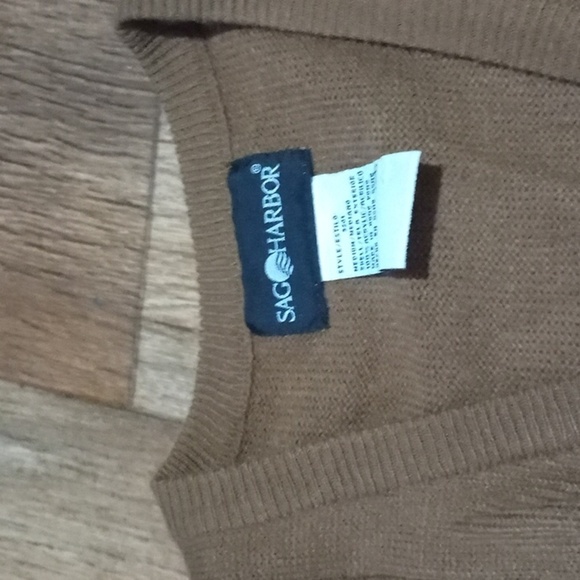 Womens Button Down Brown Sweater Vest Size Medium - Picture 3 of 3